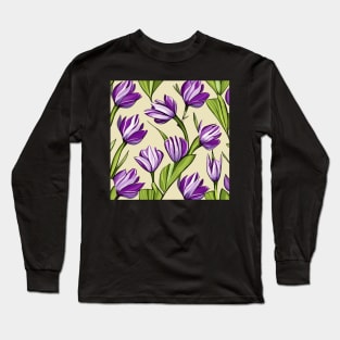 Orchid mural Art Long Sleeve T-Shirt
